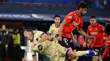 بشق الأنفس.. برشلونة ينتزع فوزًا صعبًا من أوساسونا ويقترب من حسم «الليجا»
